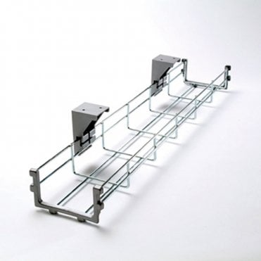 Wire cable basket 1000mm long c/w brackets - Chrome