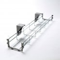 Wire cable basket 1000mm long c/w brackets - Chrome